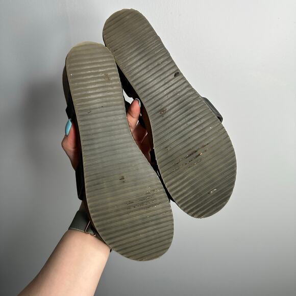 Bearpaw Black strappy cork wedge sandals size 10‎ - Picture 6 of 7